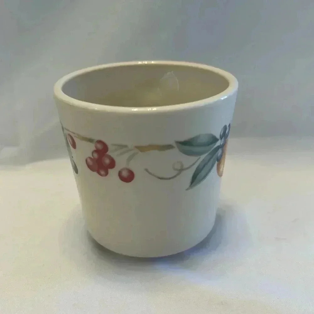 Set of 8 Vintage Corningware Corelle Abundance Fruit Mugs Coffee Cups - Picture 4 of 6